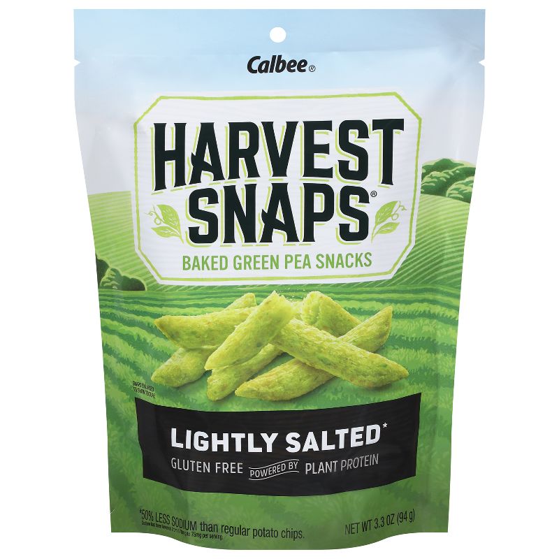 Harvest Snaps Green Pea Snack Crisps Lightly Salted - 3.3oz, 1 of 7