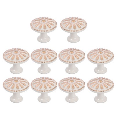 Unique Bargains Zinc Alloy DIY Corrosion-Resistant Dressing Table Cabinet Knob 10 Pcs