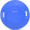 Slippery Racer Heavy-Duty Cold Weather Downhill Pro Adults and Kids Plastic Outdoor Winter Saucer Disc Snow Sleds with Handles. (3 Pack) - 2 of 4