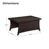 Spruce & Spring Outdoor Wicker Patio Outdoor Sofa Swivel Chair Coffee Table - 3 of 4