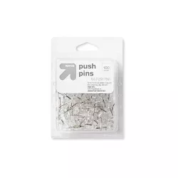 100ct Push Pins Clear - up & up™