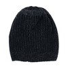 CTM Men's Ribbed Knit Mixed Wool Beanie and Scarf Set - 2 of 4