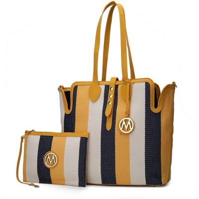 MKF Collection Juliana Oversize Vegan Leather Tote Bag and Wristlet by Mia K