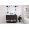 Elegant Lighting Collier 1 light Chrome and Clear glass left Wall sconce - 3 of 4