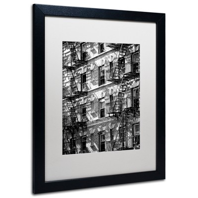 Trademark Fine Art -Philippe Hugonnard 'New York Facade' Matted Framed Art