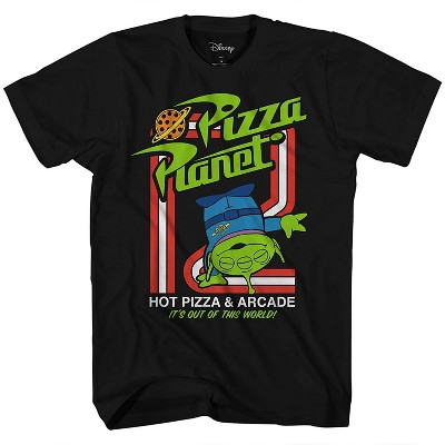 Mens Toy Story Group Shirt - Woody, Buzz Lightyear, Rex & Pizza Planet Aliens - Made in the 90s Kanji Classic T-Shirt