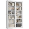 74.5" Tall 6-Tier Bookshelf - Extra Wide Design w/ 12 Cubbies for Living Room & Office - 3 of 4
