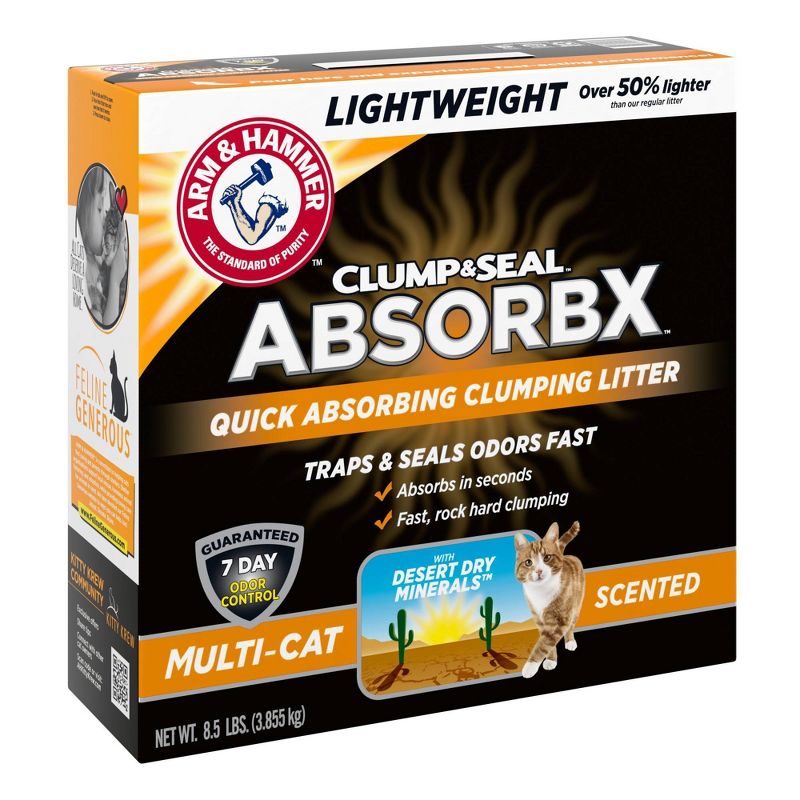 Arm & Hammer Clump and Seal AbsorbX Clumping Cat Litter, 5 of 11