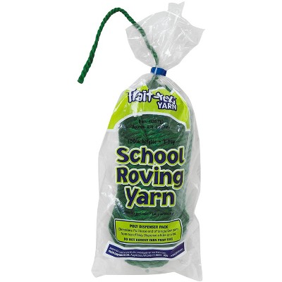 Trait Tex 3-Ply Jumbo-Weight School Roving Yarn, 450 ft Poly Dispenser, Dark Green, 8 oz Skein