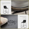 GlasFlength Counter and Bar Stools Counter Height Bar Stools Set of 2 Modern Counter Stool Seat Height Island Stools, Black, 18.5"*20.8"*36.2" - 4 of 4