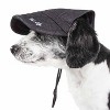 Pet Life Cap-Tivating UV Protectant Adjustable Fashion Dog Hat Cap, LG, Black - 4 of 4