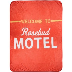 Schitt's Creek Rosebud Motel Plush Fleece Throw Blanket - 1 of 4