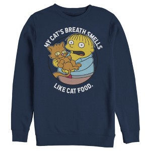 Men's The Simpsons Ralph and His Cat Sweatshirt - 1 of 4