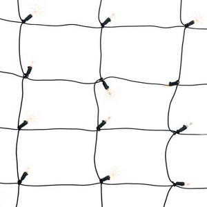 Celebrations Classic Net Christmas Lights, LED T5 Warm White 100 ct - 4 ft. - 1 of 4