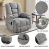 KWPZQEB Large Power Lift Recliner Chair, Electric Recliner w/ Heat & Massage and 2 Cup Holders,Lay Flat Sleeping Chair for Living Room - 3 of 4