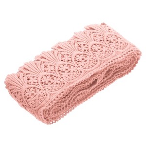 Unique Bargains Cotton Vintage Hollow Lace Decorative Ribbon Trim 4.8 Yards x 3 Inch - 1 of 3