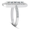 Pompeii3 3/4CT Antique Diamond Ring 10k White Gold Anniversary Wide Cocktail Ring - 2 of 4