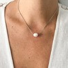 Adornia Rhodium Plated Freshwater Pearl Chain Necklace - 2 of 3