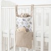 Anna-Kaci Hanging Wall Organizer with Corduroy Pocket and Animals Print Design - Beige - 2 of 4