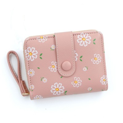 FATMOON Women’s Wallet - Kawaii Floral Wallet for Women - Stylish Compact & Lightweight PU Leather Card Holder for Travel, Daily Use