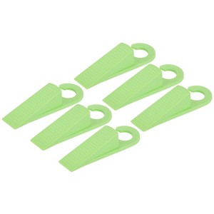 Unique Bargains TPR Anti-Slip Trapezoidal Design Door Stopper 6 Pcs - 1 of 4