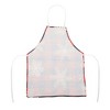 Unique Bargains Christmas Aprons Linen Red Black Beige 21.65"x26.77" 1 Pcs - 4 of 4