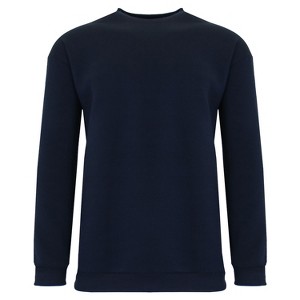 Galaxy By Harvic Men's Crew Neck Fleece-Lined Pullover Sweatshirt - 1 of 2