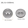 Unique Bargains Round Resin 2-Hole Fish Eye Craft Replacement Sewing Button 10 Pcs - 2 of 4