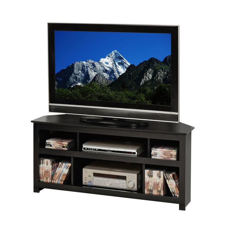 Vasari Corner Flat Panel TV Stand for TVs up to 48&#34; Black - Prepac, 3 of 6