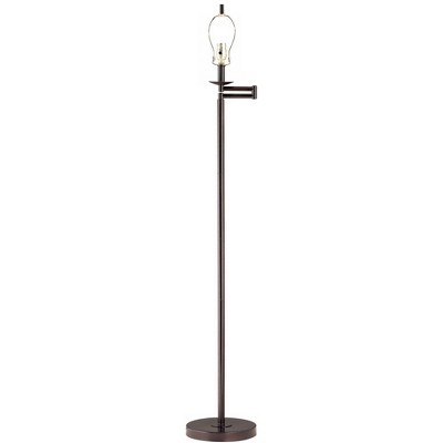 Regency Hill Modern Swing Arm Floor Lamp Base Bronze for Living Room Reading Bedroom Office