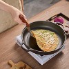 MaseiKar 11"Cast Iron Wok with Dual Handles and Wooden Lid, Uncoated Frying Pan for Gas and IH, Chinese Thickened Pancake Pan - 4 of 4