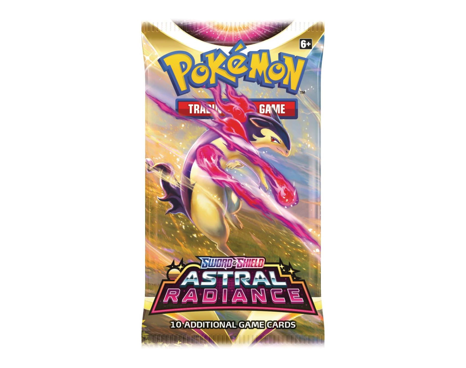 Pokemon SS10 Sword and Shield Astral Radiance Booster Pack | Typhlosion