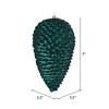Vickerman Matte Glitter Pinecone Christmas Ornament - 2 of 3