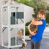 Outdoor & Indoor Cat Play Cage, Large Multi-Level Pet Climbing Tower Enclosure with Spacious Design for Active Cats & Kittens - Nertpow - 2 of 4