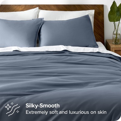 Twin/Twin XL Indigo TENCEL™ Lyocell Eco-Friendly Duvet Cover Set