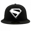 Adult Superman James Gunn Logo Black & White New Era 59Fifty Fitted Hat - 2 of 4