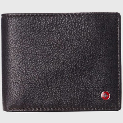 Alpine Swiss Mens Wallet for Men RFID Protected Leather Mens Wallet Spencer Bifold Divided Bill Section Gift Box 2 ID Windows 14 Card Storage Pockets