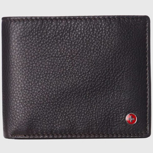 Alpine Swiss Rfid Protected Mens Spencer Leather Wallet Bifold 2 Id Windows Divided Bill Section Comes In Gift Box Brown Target