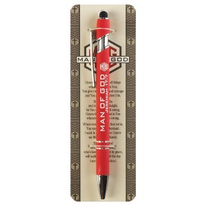 Dicksons I Know I Can Do All Things Whenever I Trust In You Red 5 x 0.5 Metal Pen With Decorative Bookmark - 1 of 1