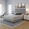 Luxembourg Faux Leather Channel Upholstered Platform Bed - Eco Dream - 3 of 4