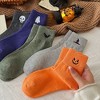 Anna-Kaci Women's 3-Pack Crew Socks with Ribbed Cuffs in Festive Halloween Design - 4 of 4