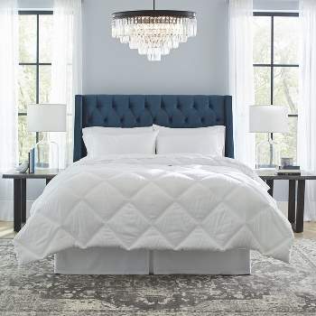 Pointehaven Down Alternative Quilted Oversized White Comforter, Twin