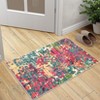 COZONY Washable Modern Abstract Runner Rug with Non-Slip Backing, Boho Chic Watercolor Design Low Pile Carpet for Hallway and Bedroom - 3 of 4