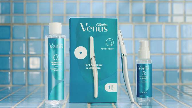 Venus for Facial Hair &#38; Skin Care Exfoliating Dermaplaning Razor Blade Refills - 4ct, 2 of 12, play video