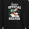 Boys' - Disney - Mickey Mouse Santas Official Helper Christmas Long Sleeve Graphic T-Shirt - 2 of 4
