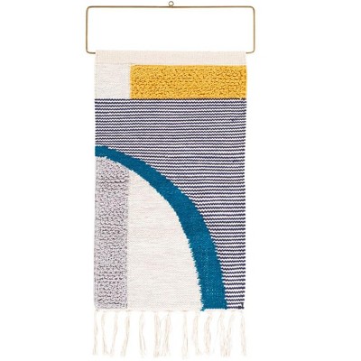 Livabliss Matisse 26"H x 16"W Modern Navy Wall Tapestries