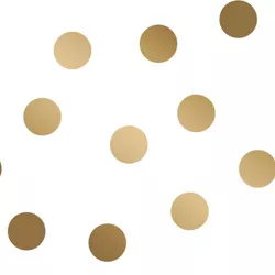 Tempaper Dots Metallic Gold Peel and Stick Wallpaper