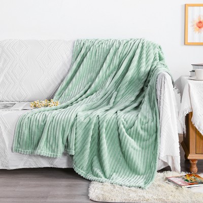 All Seasons Plush Flannel Blanket, Soft and Warm Bed Blanket for Couch Sofa Bed - NTBAY