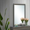GlasFlength Decorative Wall Mirrors Contemporary Framed Mirror with Metallic Finish Simple Design for Modern Living Room, Black, 38"*1"*38" - 2 of 4