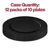 Smarty Had A Party 13" Black Round Disposable Paper Charger Plates - 120 Plates - 4 of 4